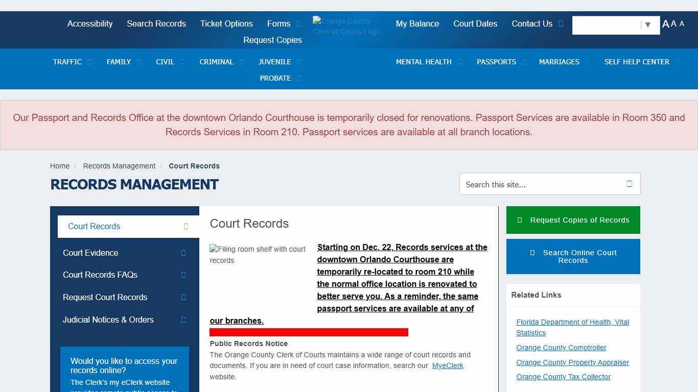 My Orange Clerk Home